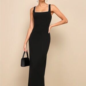 Lulu’s Black Gown w/ Rhinestone Detail